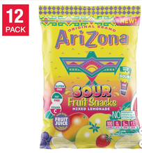 Arizona Sour Fruit Snacks, Mixed Lemonade, 5 oz, 12-count