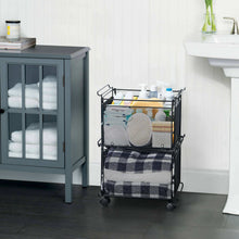 Artesa Presa Set of 2 Stacking Storage Baskets with Wheels