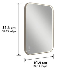 Artika Royce 32” x 24” LED Wall Mirror with Defogger
