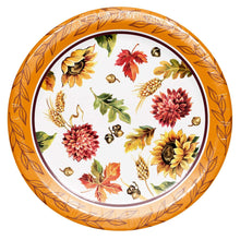 Artstyle Oval Paper Plate and Napkin Bundle, Spectacular Harvest, 200-count