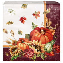 Artstyle Oval Paper Plate and Napkin Bundle, Spectacular Harvest, 200-count
