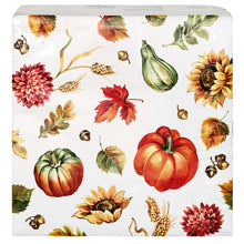 Artstyle Oval Paper Plate and Napkin Bundle, Spectacular Harvest, 200-count