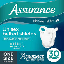 AssuranceUnisexIncontinenceBeltedShields-ModerateAbsorbency-OneSizeFitsMost-30Count9-_1 - Brands For Less USA