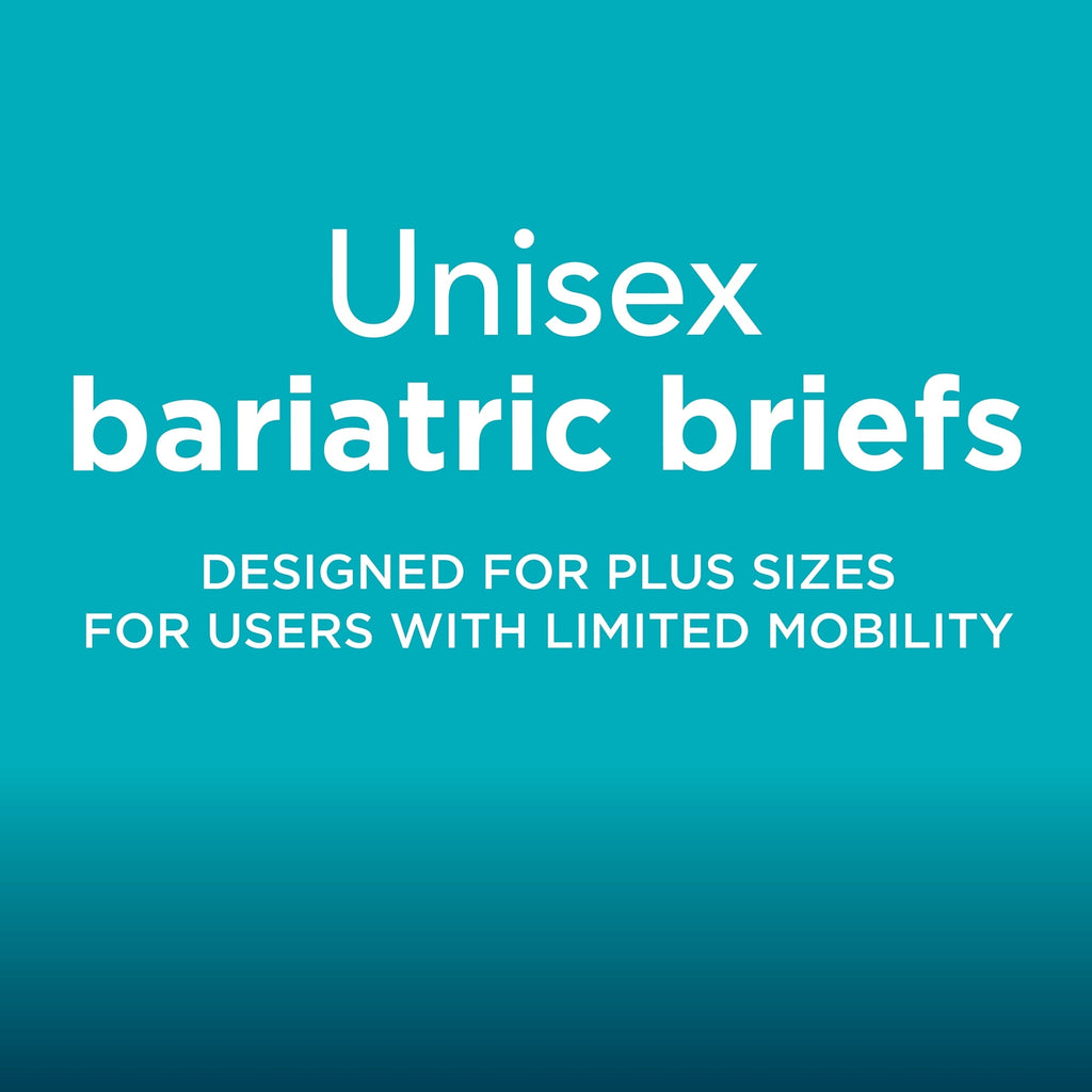 Assurance Unisex Maximum Incontinence Briefs with Tabs, Bariatric 40 C ...