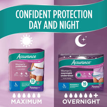 AssuranceWomen-sOvernightIncontinenceandPostpartumUnderwear-L-UltimateAbsorbency-16Count5-d6c725_5636_5 - Brands For Less USA