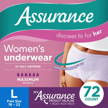 AssuranceWomen_sIncontinenceandPostpartumUnderwear_L_MaximumAbsorbency_72Count4 - Brands For Less USA