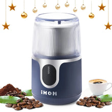 Atilioo Coffee Grinder, Cordless Electric Spice Herb Grinder with Stainless Steel Blades, Low Noise, Ideal for Home/Travel/Camping, Blue