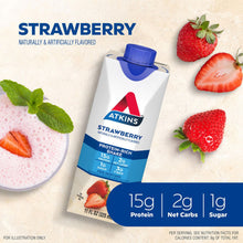 Atkins 15g Keto Protein Shake, Strawberry  11 fl. oz. 15 pk.