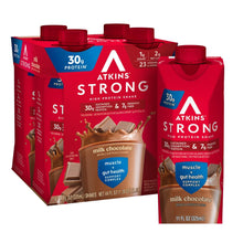 Batido proteico Atkins sabor chocolate con leche, 15 g de proteína, 15 unidades/311 ml.