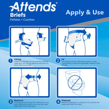 AttendsAdultIncontinenceBriefMHeavyAbsorbencyContoured_DDA20_HeavytoSevere_24Ct4 - Brands For Less USA