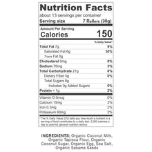 Ava Organics Coconut Crispy Rollers, 14.1 oz.