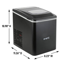 Avanti Mighty Ice 26 lb. Countertop Bullet Ice Maker, Black