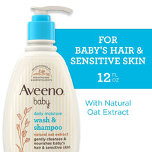 AveenoBabyDailyMoistureBathBodyWash-Shampoo-OatExtract-12floz6-_1 - Brands For Less USA
