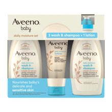 Aveeno Baby Moisture Set, 2 Wash & Shampoo + Lotion, 44 fl oz