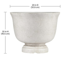 Better Homes & Gardens 20 inch Carmen Urn Planter, Gypsum with Modern Design for Indoor Outdoor Plant - Brands For Less USA