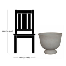 Better Homes & Gardens 20 inch Carmen Urn Planter, Gypsum with Modern Design for Indoor Outdoor Plant - Brands For Less USA