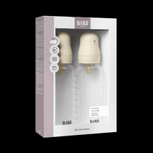 BIBS Baby Bottles with Slow Flow Silicone Nipple, Ivory, 5 oz, 2 pack