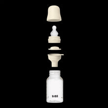 BIBS Baby Bottles with Medium Flow Silicone Nipple, Ivory, 9 oz, 2 pack