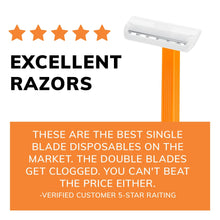 BIC Sensitive Disposable Razors for Men, 1 Blade, 12 Count