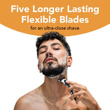 BIC Flex 5 Men’s 5-Blade Refillable Manual Razors with 1 Handle and 3 Cartridges, Father’s Day Gift Idea