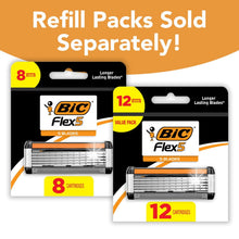 BIC Flex 5 Men’s 5-Blade Refillable Manual Razors with 1 Handle and 3 Cartridges, Father’s Day Gift Idea