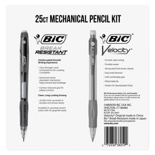 BIC Mechanical Pencil Kit, 24 Velocity + 1 Break Resistant, 0.7mm Lead, 25-count