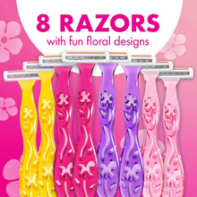 BIC Soleil 3 Simply Women's Disposable Razors, 3 Blades, 8 Piece Razor Set