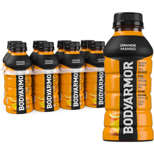 BODYARMOR Orange Mango Electrolyte Sports Drink Bottles, 12 fl oz, 8 pack