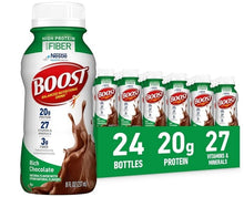 BOOST High Protein with Fiber Ready to Drink Complete Nutritional Drink, 24 Pack