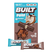 BUILT Puff Protein Bar, Variety Pack, 1.41 oz, 14-count