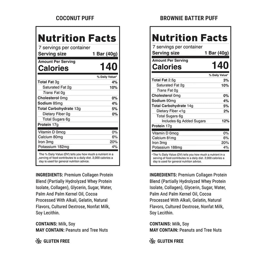 BUILT Puff Protein Bar, Variety Pack, 1.41 oz, 14-count– Brands For ...