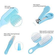 BUSATIA10in1BabyHealthcareandGroomingKit_SafetyNewbornNurseryCareSet_withHairBrushComb_NailClipper_Thermometer_PacifierClip_NasalAspiratorforNewbornInfantBaby1 - Brands For Less USA