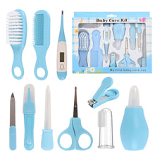 BUSATIA10in1BabyHealthcareandGroomingKit_SafetyNewbornNurseryCareSet_withHairBrushComb_NailClipper_Thermometer_PacifierClip_NasalAspiratorforNewbornInfantBaby - Brands For Less USA