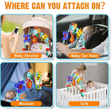 BUTOMKY Adjustable Baby Stroller Arch Toy - Sensory/Musical Activity Toys for Car Seat, Bassinet, Crib & Bouncer, Suitable for Infants 0-18 Months Boys & Girls