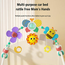BUTOMKY Adjustable Baby Stroller Arch Toy - Sensory/Musical Activity Toys for Car Seat, Bassinet, Crib & Bouncer, Suitable for Infants 0-18 Months Boys & Girls
