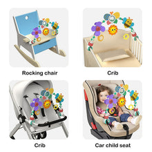 BUTOMKY Adjustable Baby Stroller Arch Toy - Sensory/Musical Activity Toys for Car Seat, Bassinet, Crib & Bouncer, Suitable for Infants 0-18 Months Boys & Girls