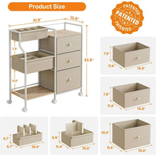 BabyDiaperOrganizerandStorageCart-3TierswithDividersandDrawersforNursery-Bedroom-ChangingTablean_3643_7 - Brands For Less USA