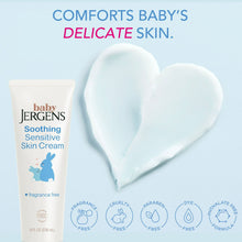 Baby Jergens Soothing Sensitive Skin Cream, Newborn Dry Skin, Fragrance-Free, 8 fl oz