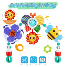 Baby Mobile Toys with Sensory Play, Activity Baby Stroller Arch Toys, Adjustable Crib Mobile for Bassinet, Travel Car Seat Toys for Toddler Boy Girl Newborn 0-24 Months