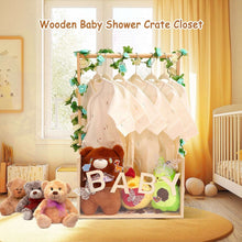 BabyShowerCrateClosetwithAcrylicClearFrontPanel-WoodShowerBasketwithHandle-PerfectStorageCratefo_4427_2 - Brands For Less USA