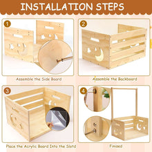 BabyShowerCrateClosetwithAcrylicClearFrontPanel-WoodShowerBasketwithHandle-PerfectStorageCratefo_5068_4 - Brands For Less USA