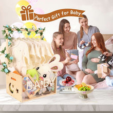 BabyShowerCrateClosetwithAcrylicClearFrontPanel-WoodShowerBasketwithHandle-PerfectStorageCratefo_9395_3 - Brands For Less USA