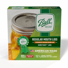 Ball 12-Pack Regular Mouth Canning Jar Lids, One-Piece Mason Jar Lids for Canning and Preserving, Replacement Lids for Ball Regular Mouth Mason Jars - Brands For Less USA