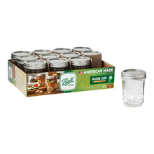 Ball Glass Mason Jar w/ Lid & Band, Regular Mouth, 8 Ounces, 12 Count - Brands For Less USA