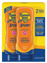 Banana Boat Sport Ultra SPF50 Sunscreen Lotion, 10 fl oz, 2-pack