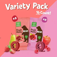 Bear Real Fruit Snack Rolls, Strawberry & Raspberry Variety Pack, 16 ct. - Brands For Less USA