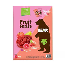 Bear Real Fruit Snack Rolls, Strawberry & Raspberry Variety Pack, 16 ct. - Brands For Less USA