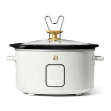 Beautiful 4Qt Slow Cooker with Touch-Activated Display, White Icing by Drew Barrymore