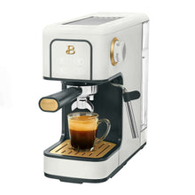 Beautiful Slim Espresso Machine with 20-Bar Pressure, White Icing by Drew Barrymore