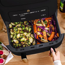 Beautiful 9 Qt TriZone Dual Basket Air Fryer, EverGood Ceramic Nonstick Coating, by Drew Barrymore